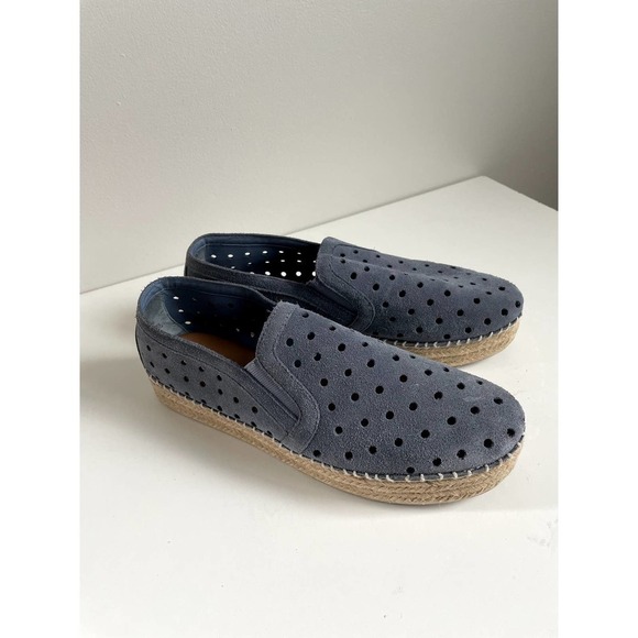 Steve Madden Blue Slip On Suede Espadrilles  Shoes size 9 - Picture 1 of 6